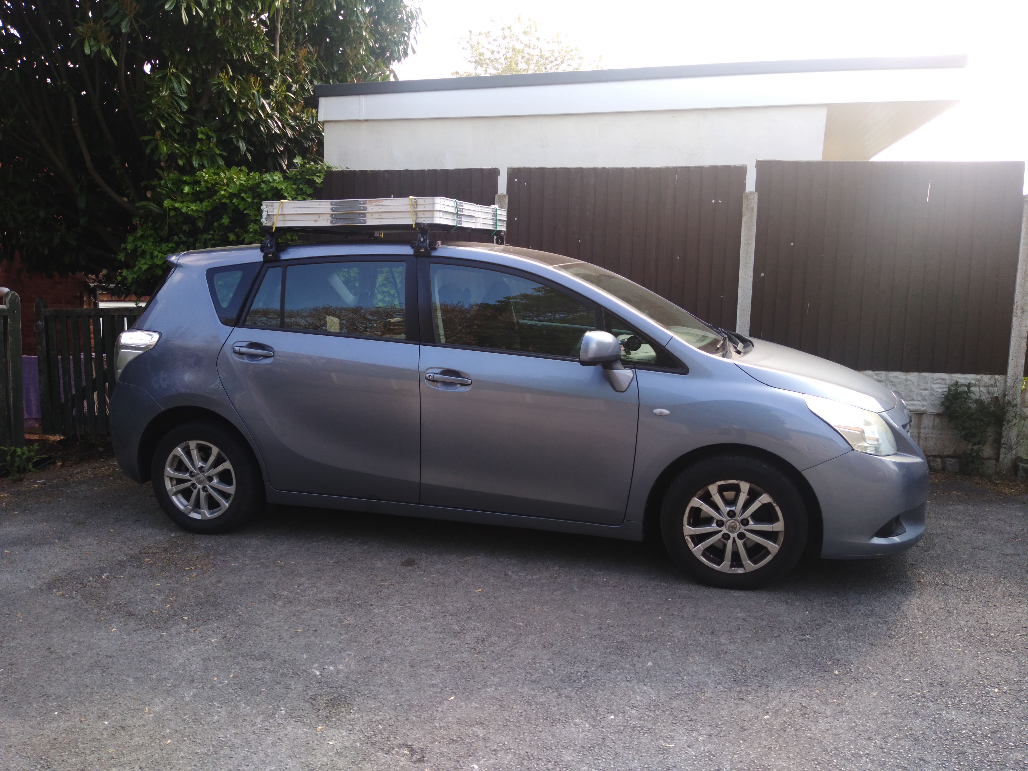 Andy's car packed up for MC